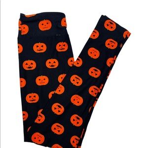 Tween LuLaRoe Halloween Pumpkin Leggings